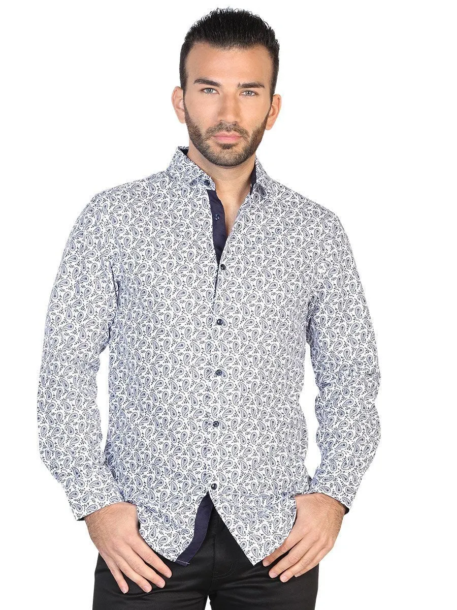 Camisa Casual Manga Larga para Hombre 'El Señor de los Cielos' *BLANCO-43062*